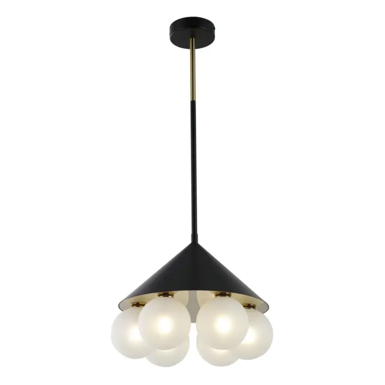 6-lys minimalistisk geometrisk pendellampe