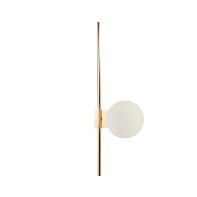G9 melkehvit glass vegglampe