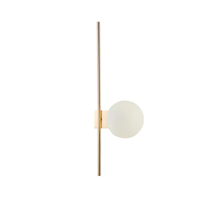 G9 melkehvit glass vegglampe