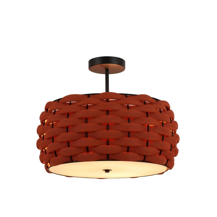 Håndvevd innfelt taklampe
