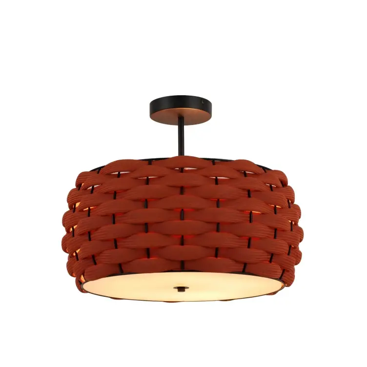 Håndvevd innfelt taklampe