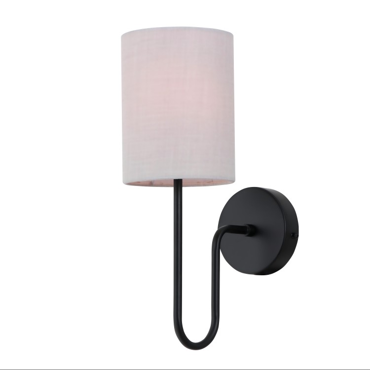 Slim Sylinder Shade Uplight Metal Wall Scone
